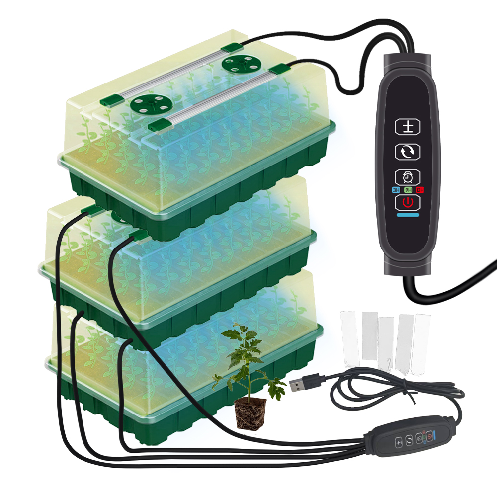 Smart Garden Domes - ใหม่ Seed Starter ถาดโดมสูงการงอกกล่อง Kit-40/80 เซลล์