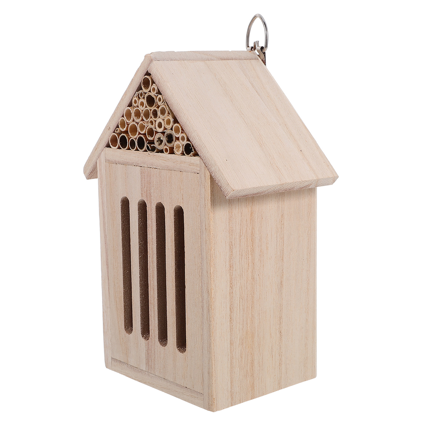 Insect Hotel Wood - โรงแรมแมลงไม้ บ้านแมลง สวนกลางแจ้ง ที่พักพิง กล่องวางรังสำหรับแมลงที่เป็นประโยชน์ สำหรับเด็กใช้ในการสังเกตการณ์