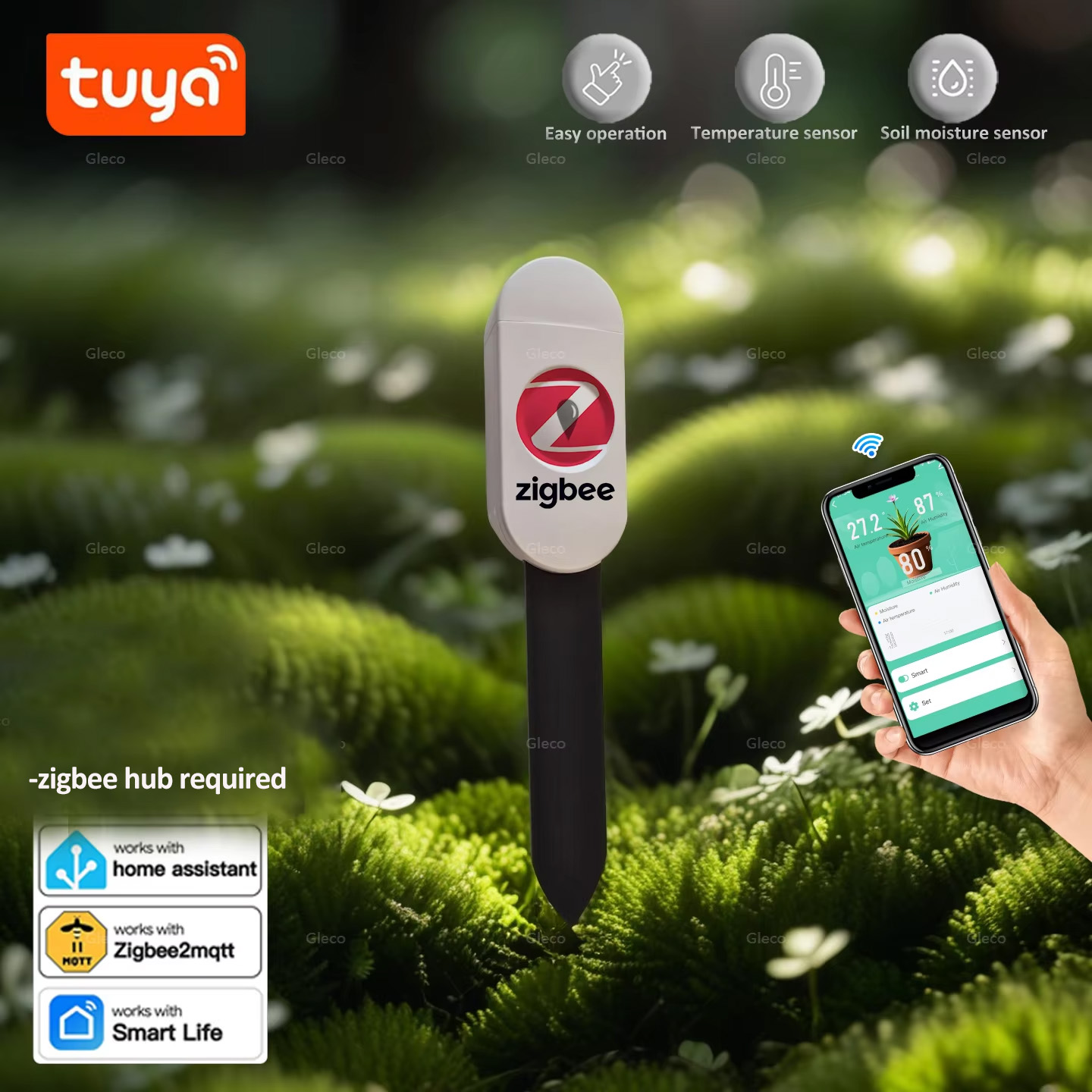 เครื่องวัดความชื้นในดิน Tuya S - Smart Garden Moisture Sensor บทวิจารณ์และราคา