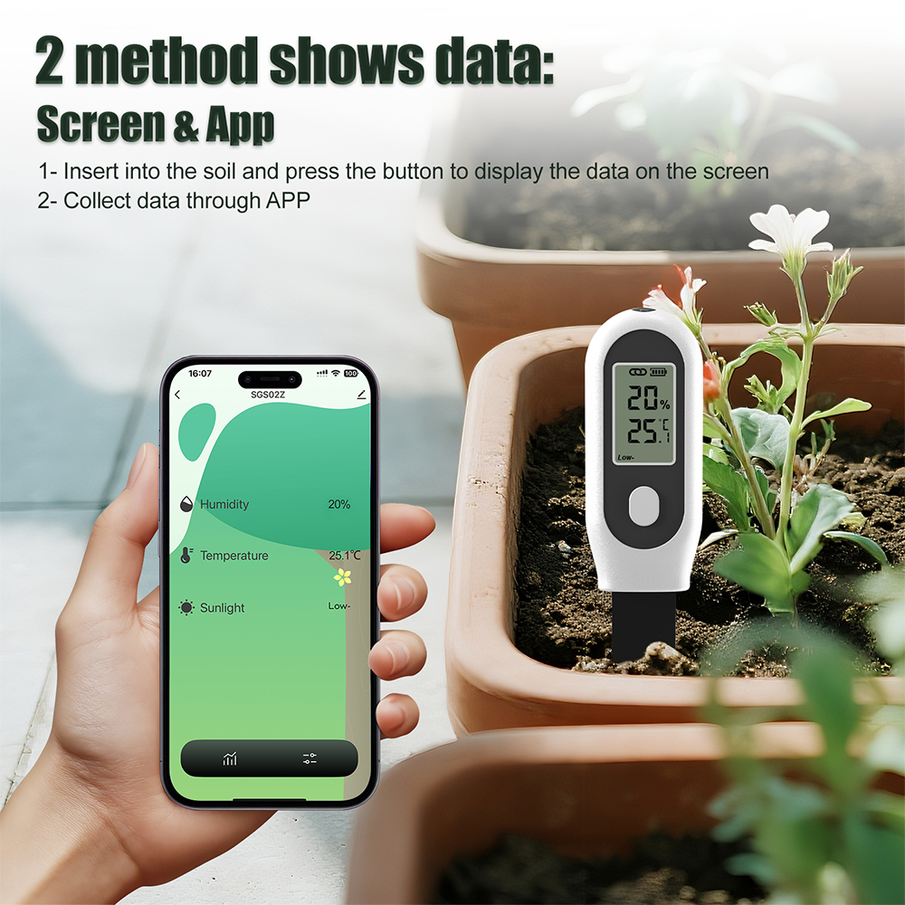 เครื่องวัดดิน 3 in 1 แบบ Zigbe - Smart Garden Moisture Sensor บทวิจารณ์และราคา