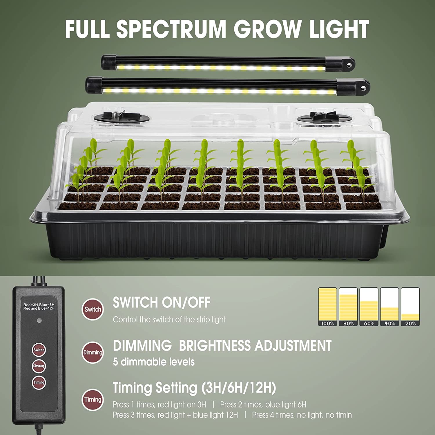 1 ชุด,Seed Starter ถาด 2 ยาว S - Smart Garden Domes บทวิจารณ์และราคา