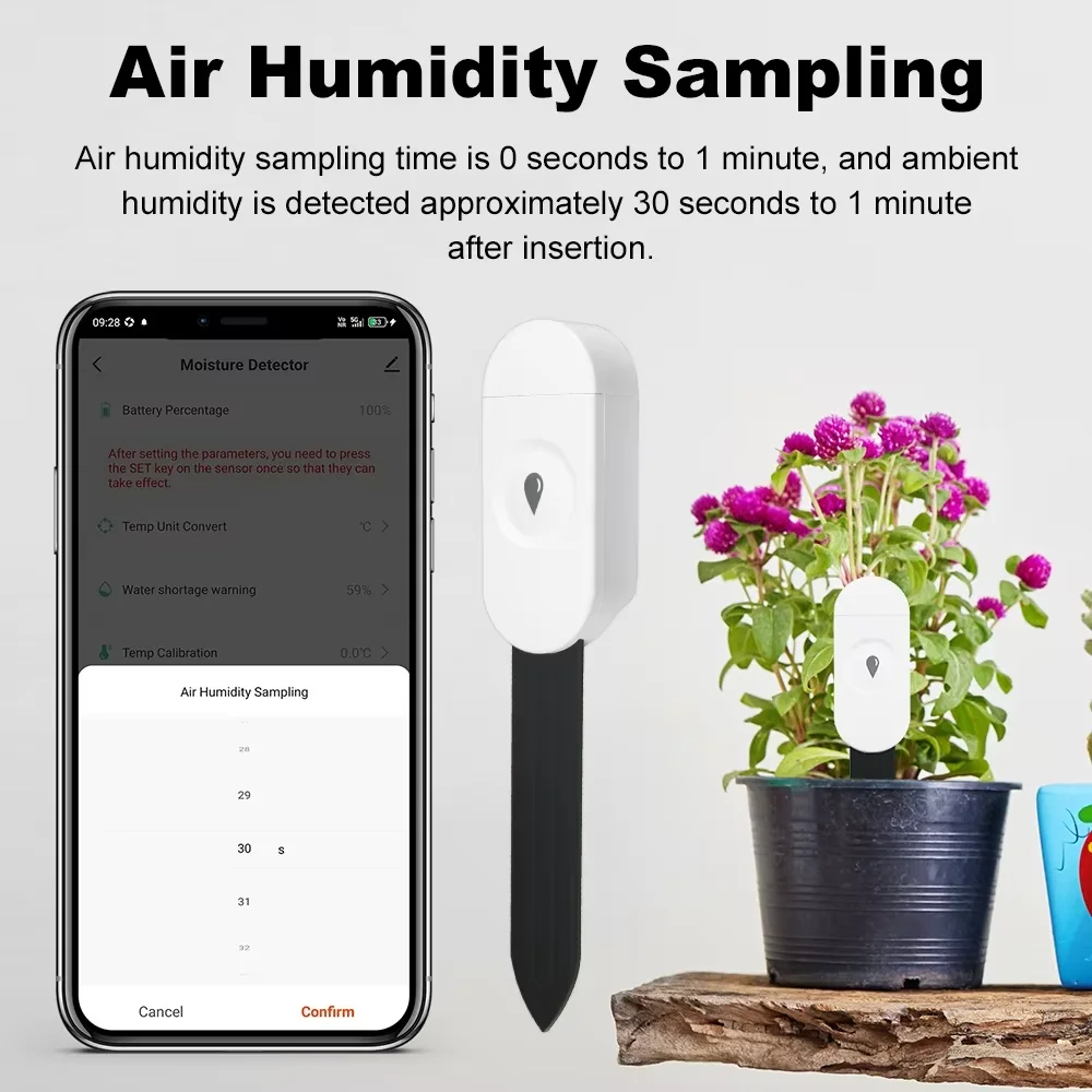 เครื่องตรวจวัดความชื้นและอุณหภ - Smart Garden Moisture Sensor บทวิจารณ์และราคา
